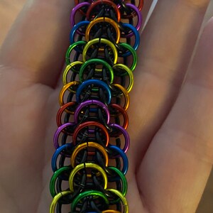 Pride Chainmail Choker 14” Dragonback necklace