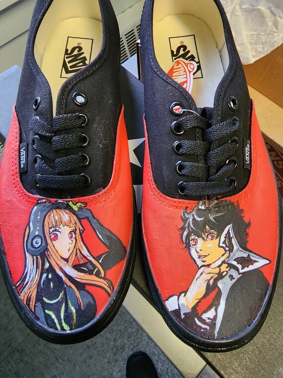 poeder Melancholie doel Persona 5 Custom Painted Shoes - Etsy