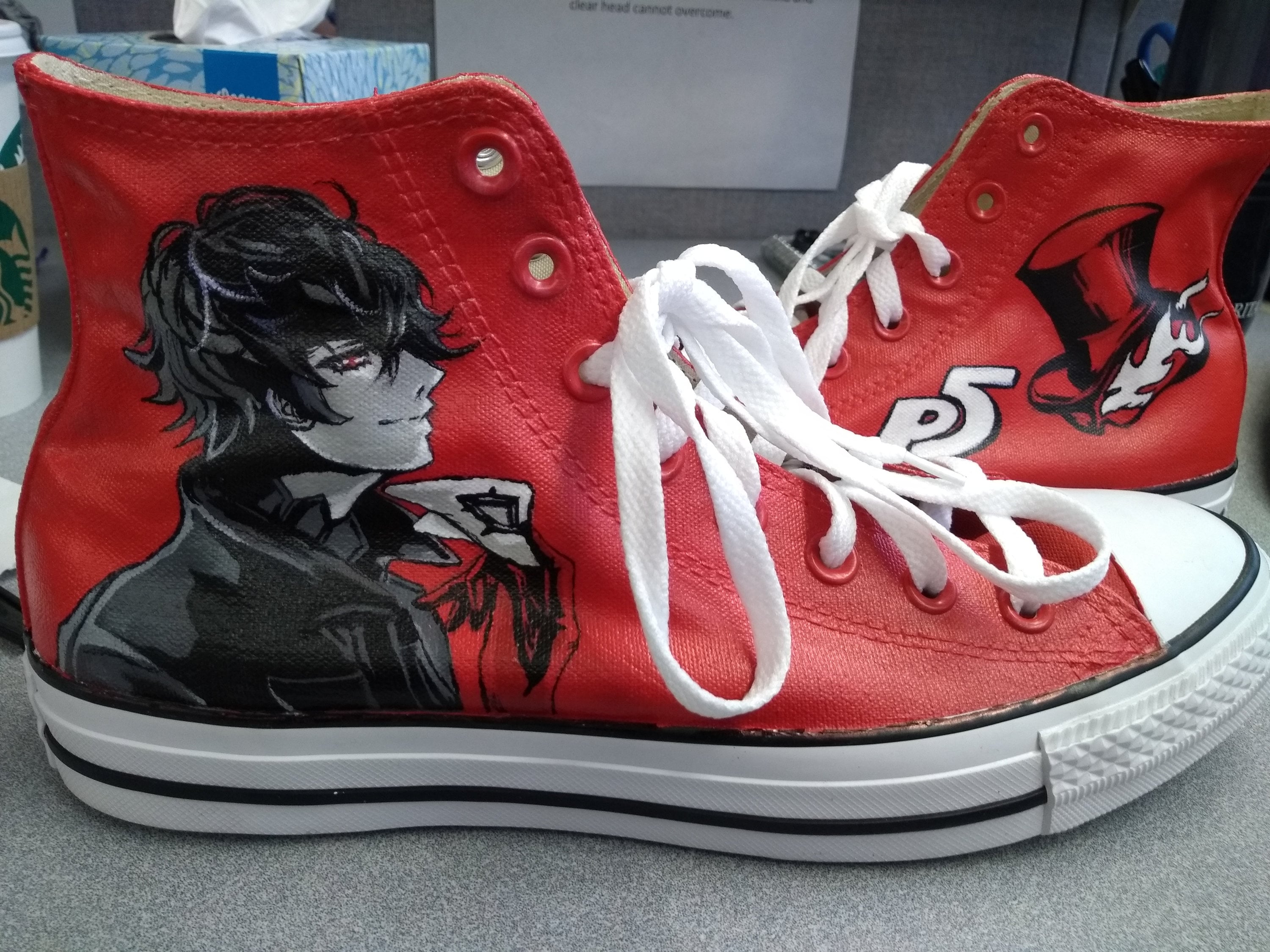 poeder Melancholie doel Persona 5 Custom Painted Shoes - Etsy