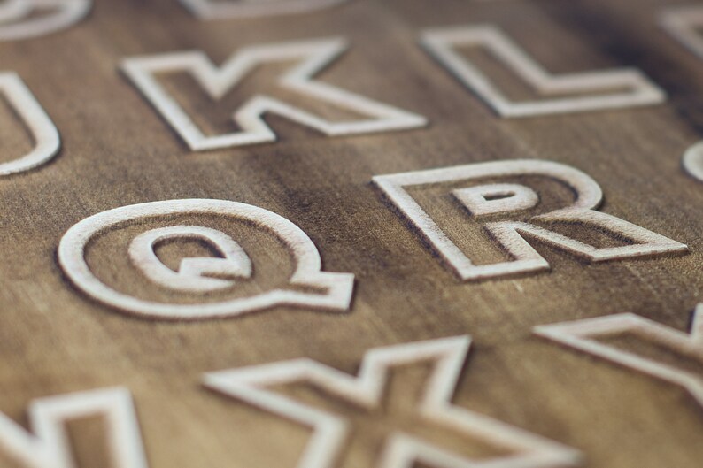3D Laser Engraver Letters, Numbers, & Symbols - Relief Engrave on ...