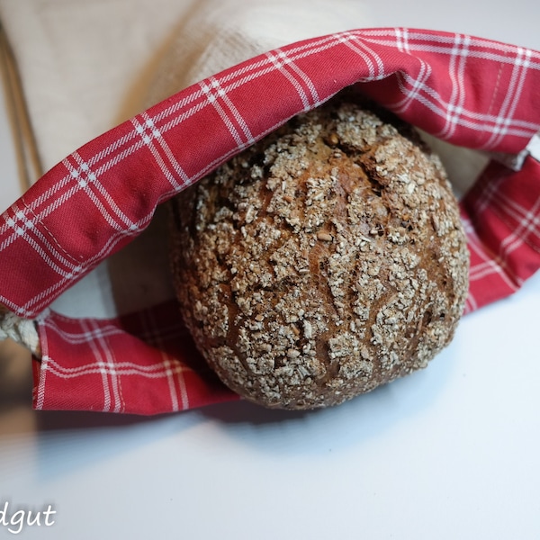 Brottasche, LEINEN Brotbeutel, handgewebt, antikes Bauernleinen, Reinleinen, Brottüte, Brotzeitbeutel, Leinenbeutel, plastikfrei, nachhaltig