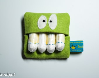 Tamponmonster, Tampon Tasche, MONATSHYGIENE, Tampontäschchen