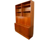 Teak Wall Unit Desk Bookcase Hutch Hundevad Danish Modern