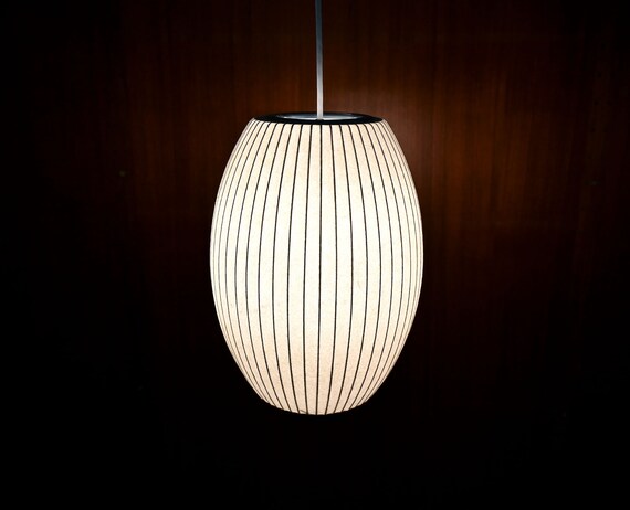George Nelson Cigar Bubble Lamp Howard Miller Mid Century
