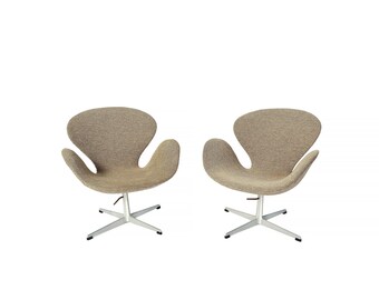 Arne Jacobsen Swann Chairs Early Edition Fritz Hansen Original Danish Modern