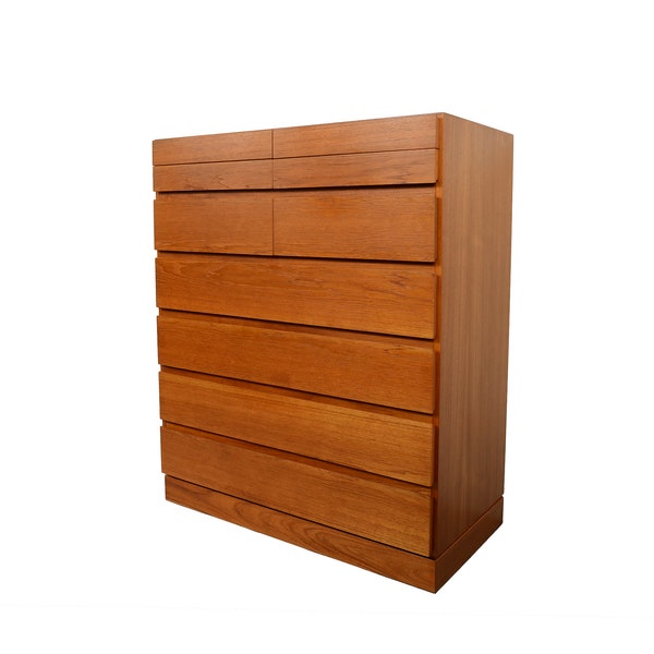 Tall Teak Dresser made by Vinde Mobler Arne Wahl Iversen Danish Modern