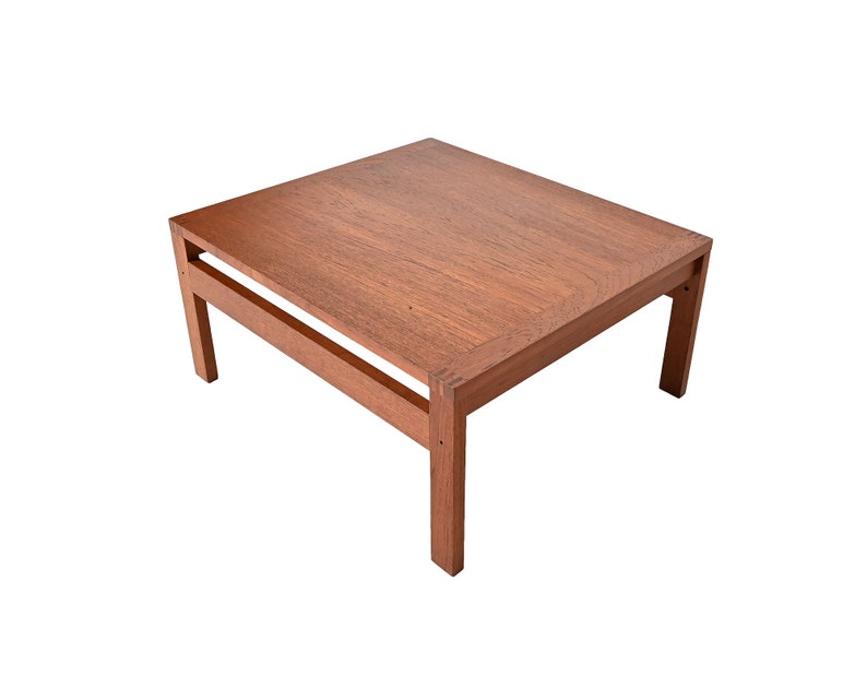 France & Sons Teak Coffee Table Ole Gjerlov-Knudsen and Torben Lind Danish Modern image 1