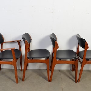 6 Teak Dining Chairs Erik Buch OD Mobler Danish Modern image 3