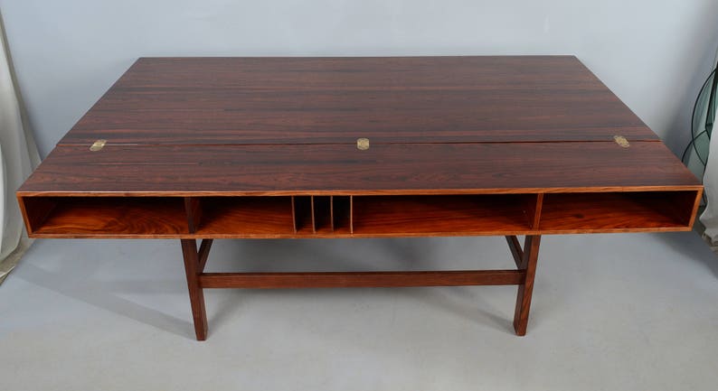 Lovig Rosewood Desk Danish Modern Peter Lovig Nielsen Dansk image 8