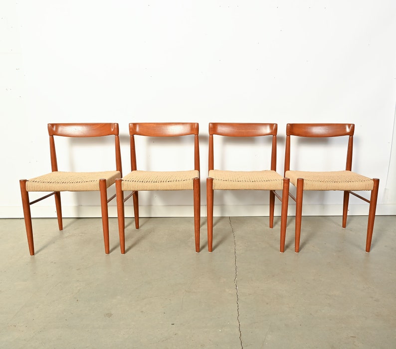 Bramin Teak Dining Chairs Set of 4 H.W. Klein Danish Modern image 2