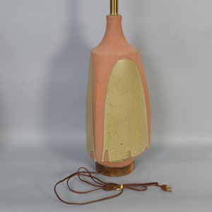 Stoneware Lamp by David Cressey for Architectural Pottery Drip Glaze Mid Century Modern image 5