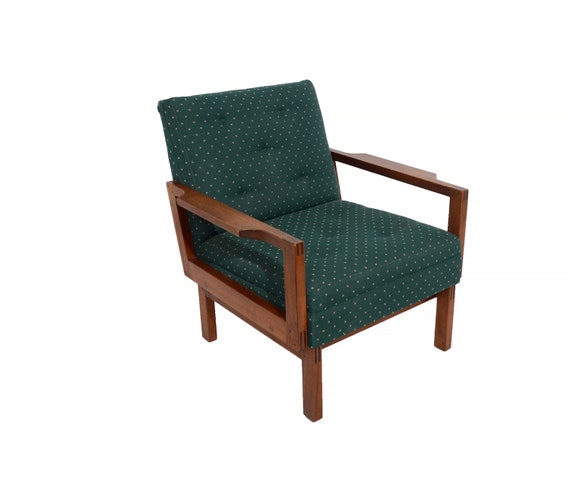 Lounge Chair Walnut Mid Century Modern 60s Gunlocke Chair Co Etsy