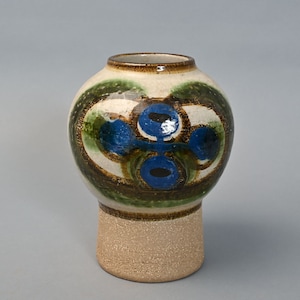 Noomi Backhausen & Poul Brandborg for Søholm Stentøj Bornholm Ceramic Vase Danish Modern image 2