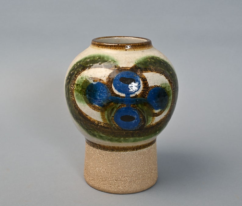 Noomi Backhausen & Poul Brandborg for Søholm Stentøj Bornholm Ceramic Vase Danish Modern image 2