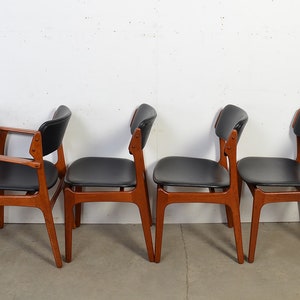 6 Teak Dining Chairs Erik Buch OD Mobler Danish Modern image 5