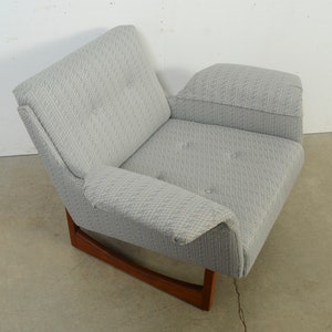 Wing Chair Lounge Chair Milo Baughman Style Mid Century Modern image 4