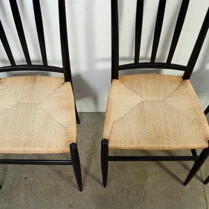 Gio Ponti Style Dining Chair Piazza Originals Set of 4 Mid Century Modern image 9