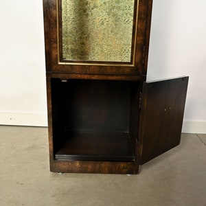 Bernhard Rohne Vitrine Curio Cabinet by Mastercraft European Carpathian Elm Burl and Brass image 7