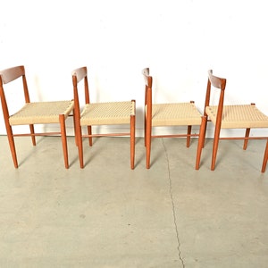 Bramin Teak Dining Chairs Set of 4 H.W. Klein Danish Modern image 6