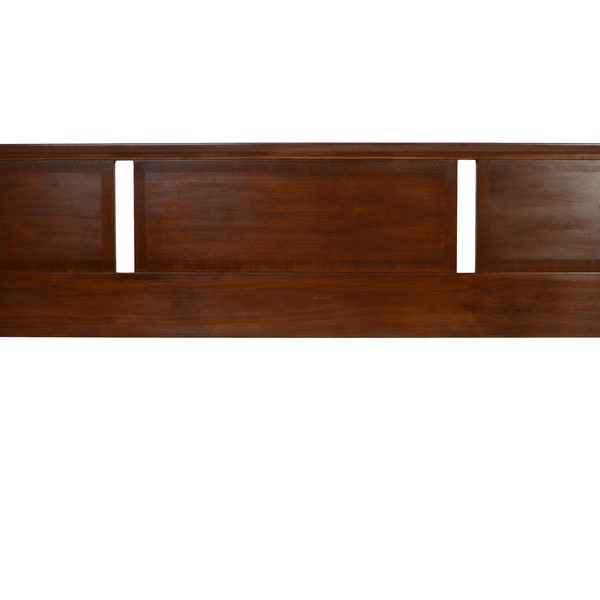 Mid Century Modern King Size Headboard Walnut Head Board  King Size MCM