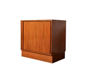 Rosewood Cabinet Hundevad Tambour Door Danish Modern