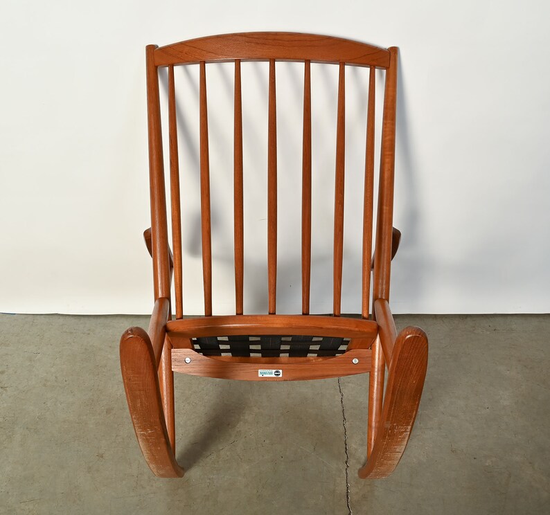 Bramin Rocking Chair Frank Reenskaug Teak Rocker Danish Modern image 9