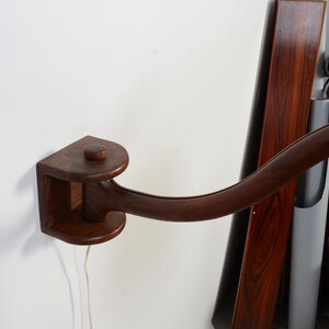 Walnut Wall Lamp Swing Arm Sconce Mid Century Modern image 5