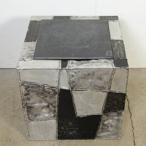 Paul Evans Argente Cube Table Model PE37 Brutalist Mid Century Modern image 3