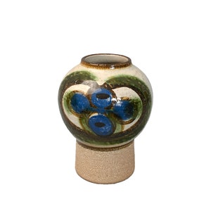 Noomi Backhausen & Poul Brandborg for Søholm Stentøj Bornholm Ceramic Vase Danish Modern image 1