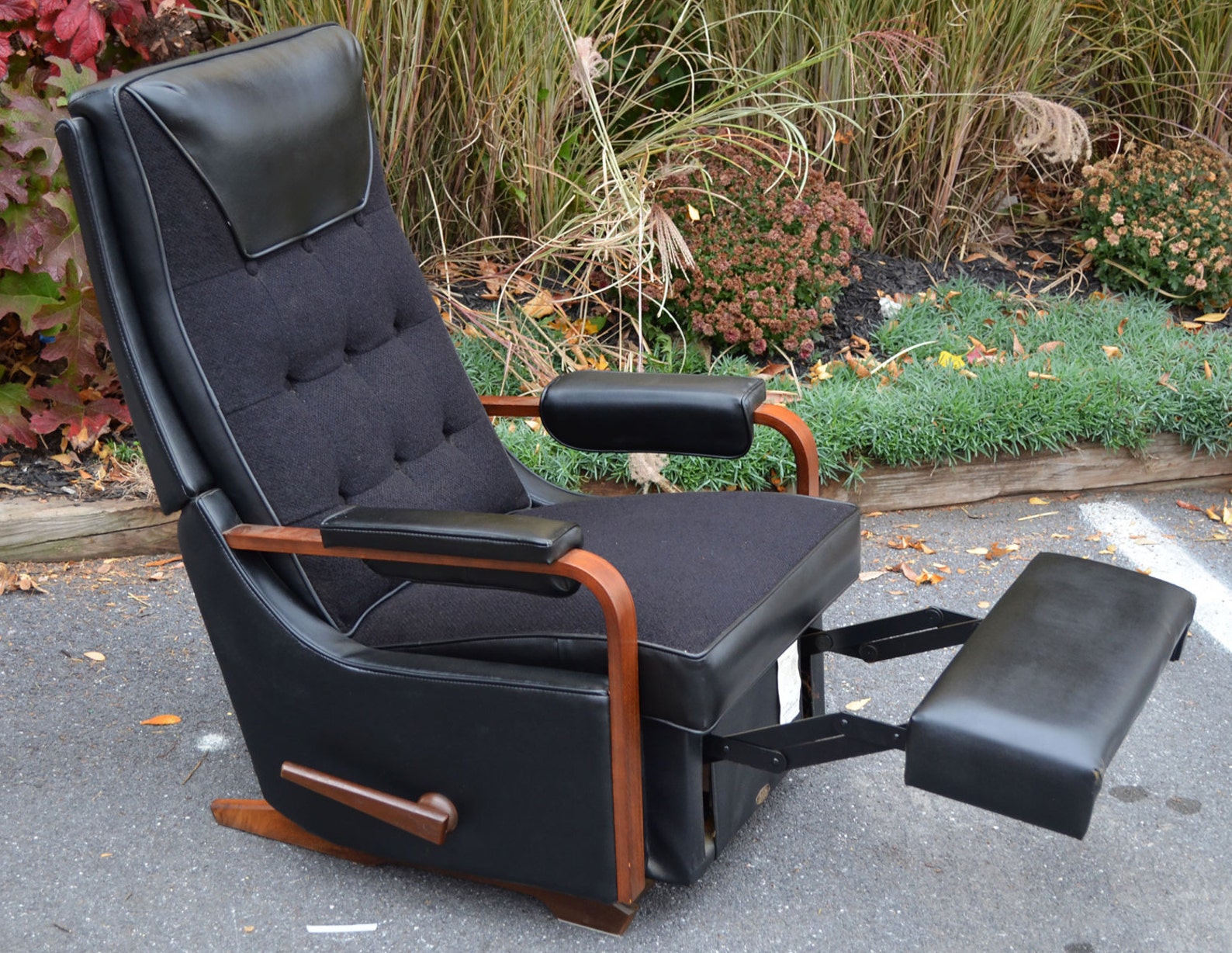 Lazy Boy Recliner Black 1960 Mid Century Danish Modern Etsy