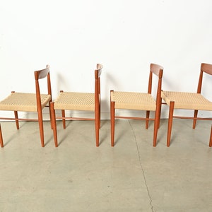 Bramin Teak Dining Chairs Set of 4 H.W. Klein Danish Modern image 3