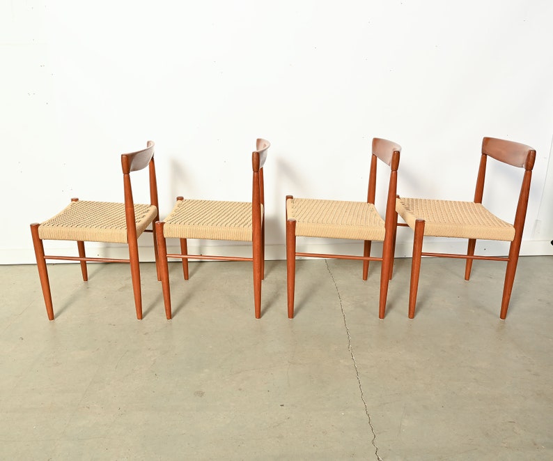 Bramin Teak Dining Chairs Set of 4 H.W. Klein Danish Modern image 3