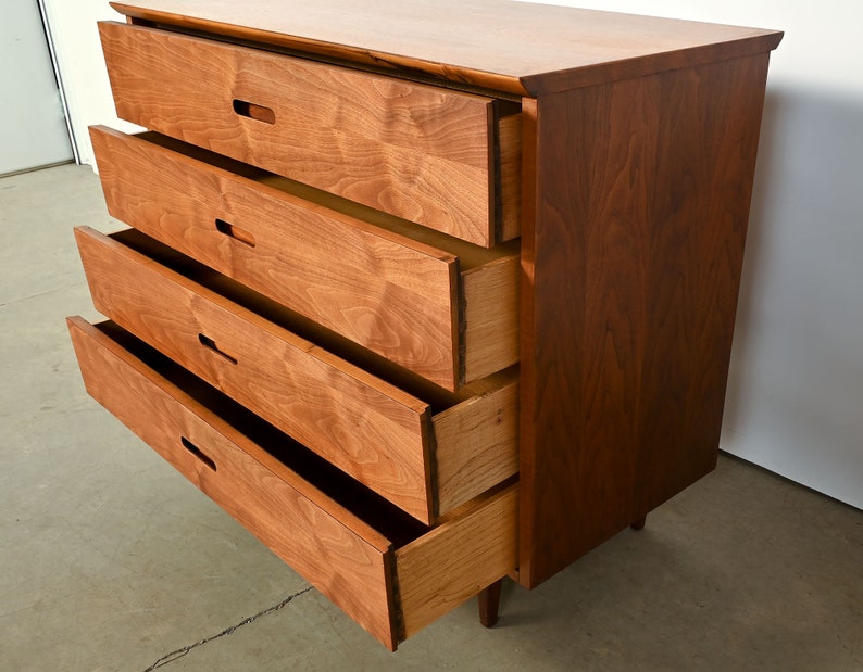 Walnut Dresser Founders Furniture Mid Century Modern image 6