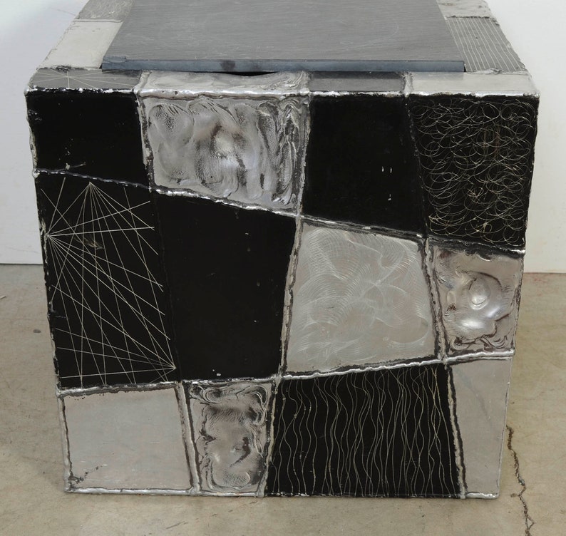 Paul Evans Argente Cube Table Model PE37 Brutalist Mid Century Modern image 6