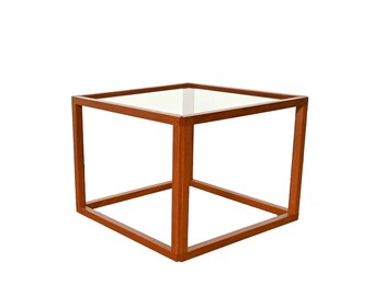 Kai Kristiansen Teak Cube Table Danish Modern