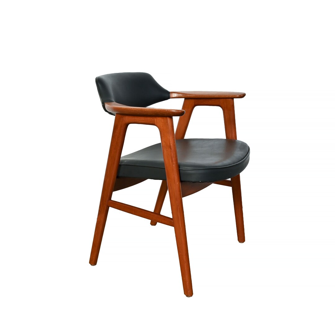 Erik Kirkegaard Teak Arm Chair Desk Chair Danish Modern Etsy