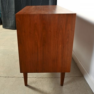 Walnut Dresser Founders Furniture Round Wood Pulls Mid Century Modern image 3