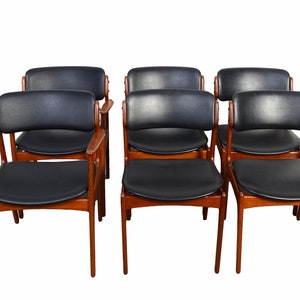 6 Teak Dining Chairs Erik Buch OD Mobler Danish Modern image 1