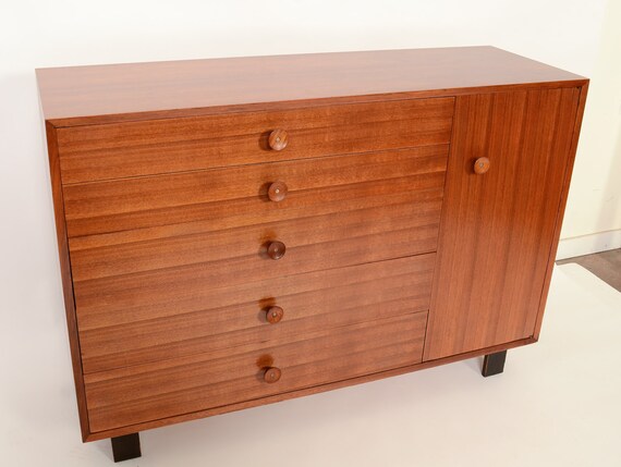 George Nelson Herman Miller Gentlemans Chest With Cupcake Etsy
