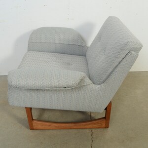 Wing Chair Lounge Chair Milo Baughman Style Mid Century Modern image 6