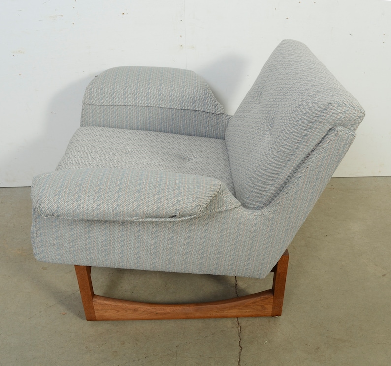 Wing Chair Lounge Chair Milo Baughman Style Mid Century Modern image 6