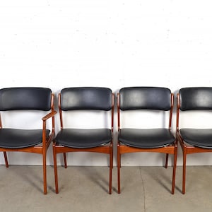 6 Teak Dining Chairs Erik Buch OD Mobler Danish Modern image 2