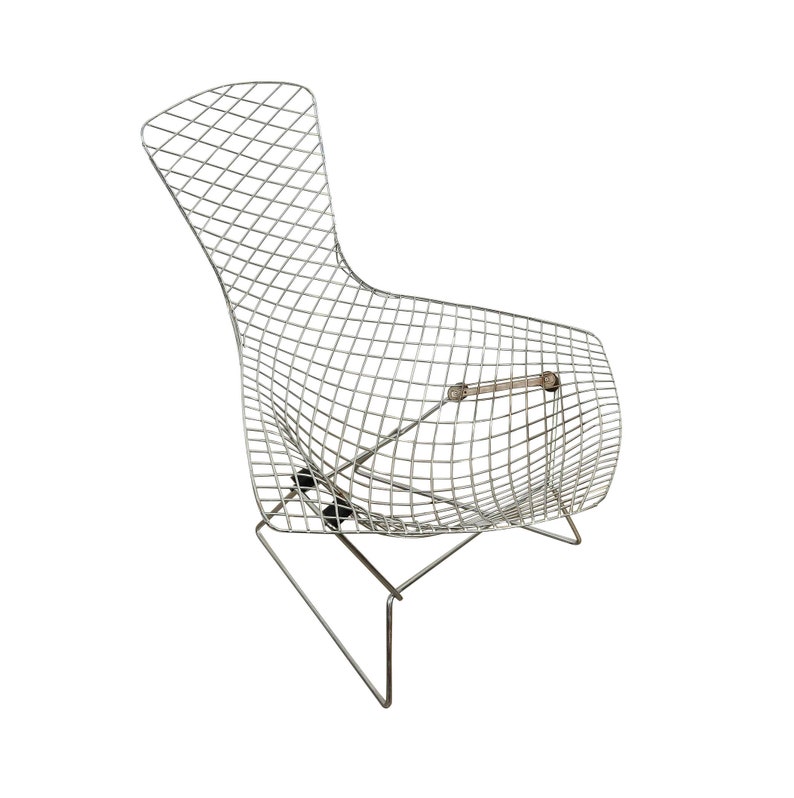 Bertoia Bird Chair Knoll Wire Lounge Chair Mid Century Modern Vintage Chair