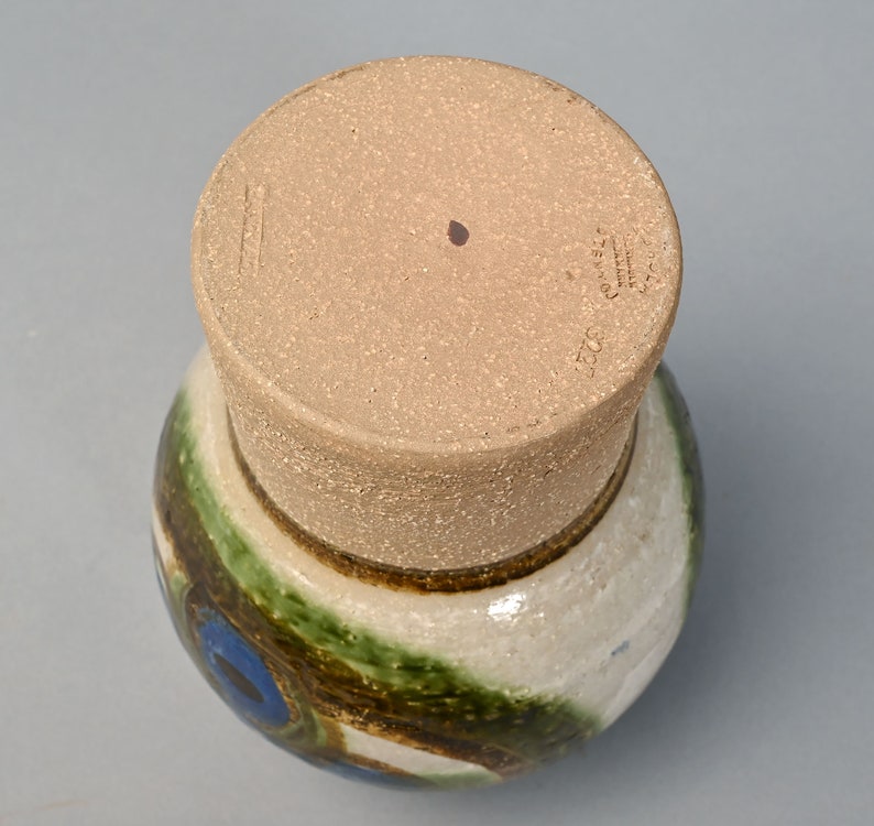 Noomi Backhausen & Poul Brandborg for Søholm Stentøj Bornholm Ceramic Vase Danish Modern image 7