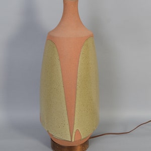 Stoneware Lamp by David Cressey for Architectural Pottery Drip Glaze Mid Century Modern image 3