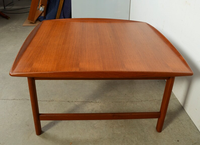 Teak Coffee Table Folke Ohlsson Dux Danish Modern Etsy
