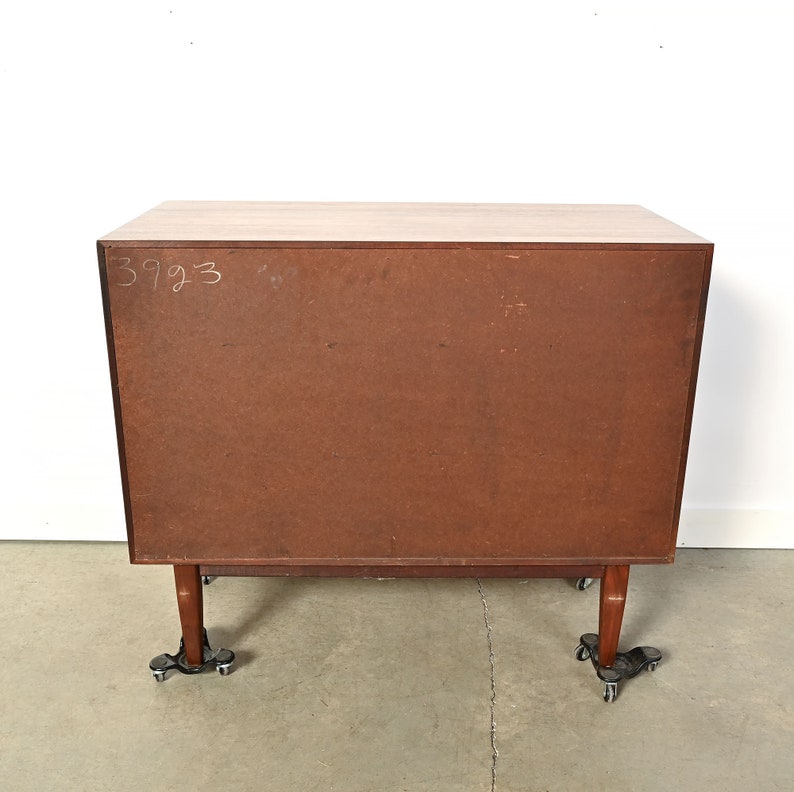 Walnut Dresser Founders Furniture Round Wood Pulls Mid Century Modern image 8