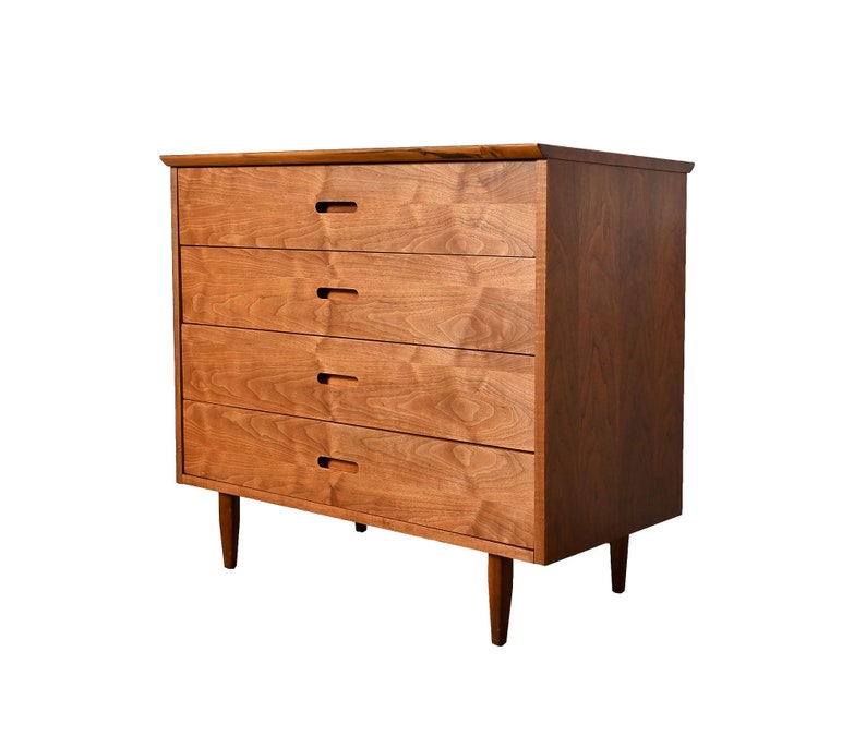 Walnut Dresser Founders Furniture Mid Century Modern image 1