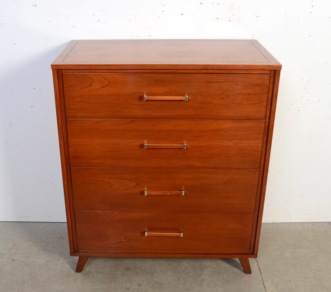 Tall Cherry Dresser Mainline Made by Hooker Mid century Modern Etsy
