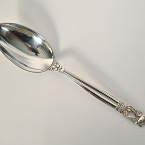 Georg Jensen Acorn Teaspoon 5.75 inch Danish Modern